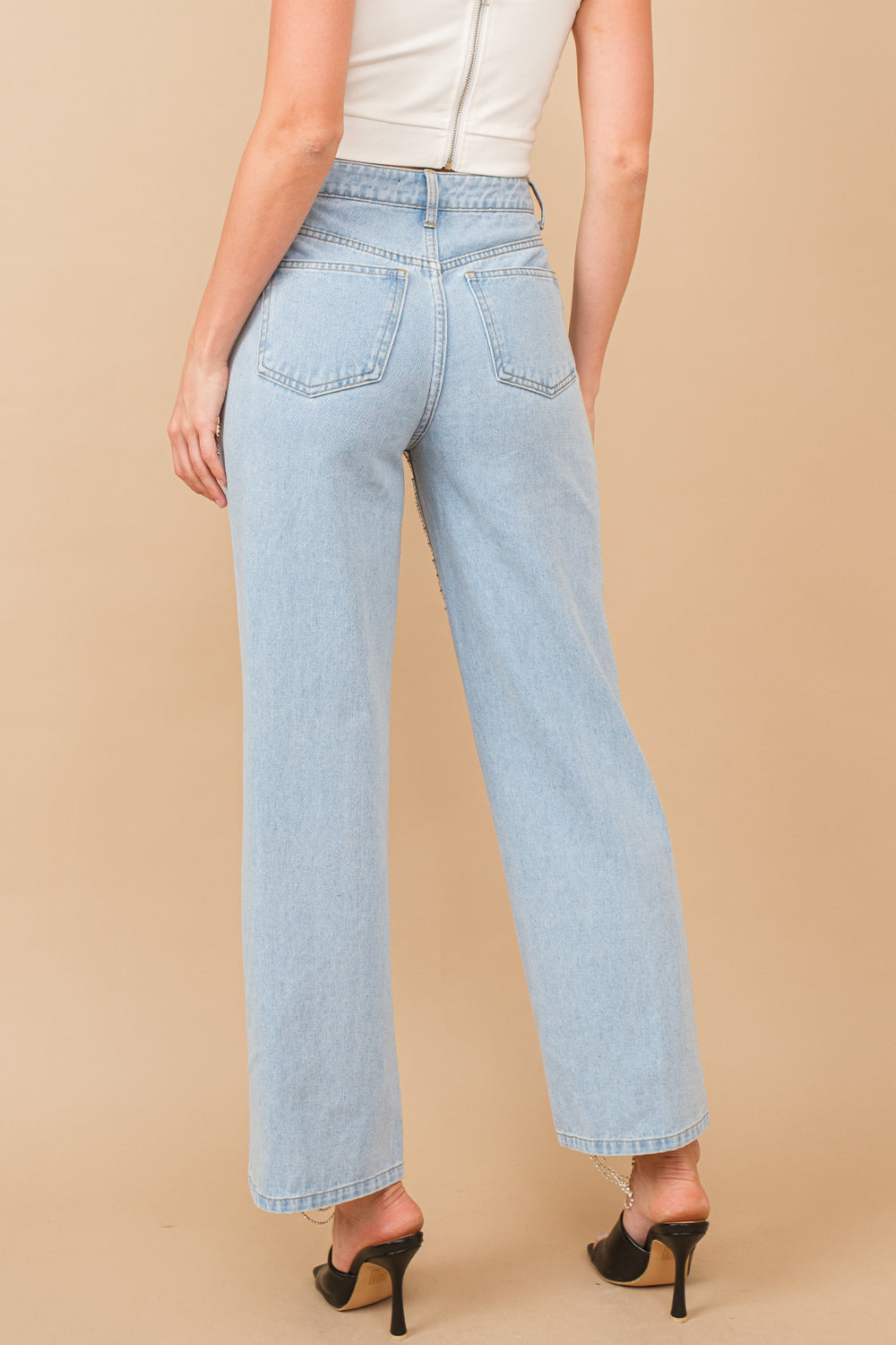 Eye Catcher Denim Rhinestone Jeans