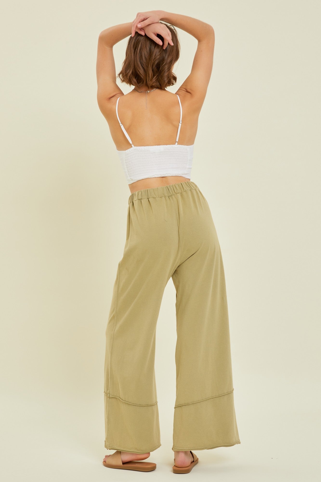 Plus Size Sage Washed Pants
