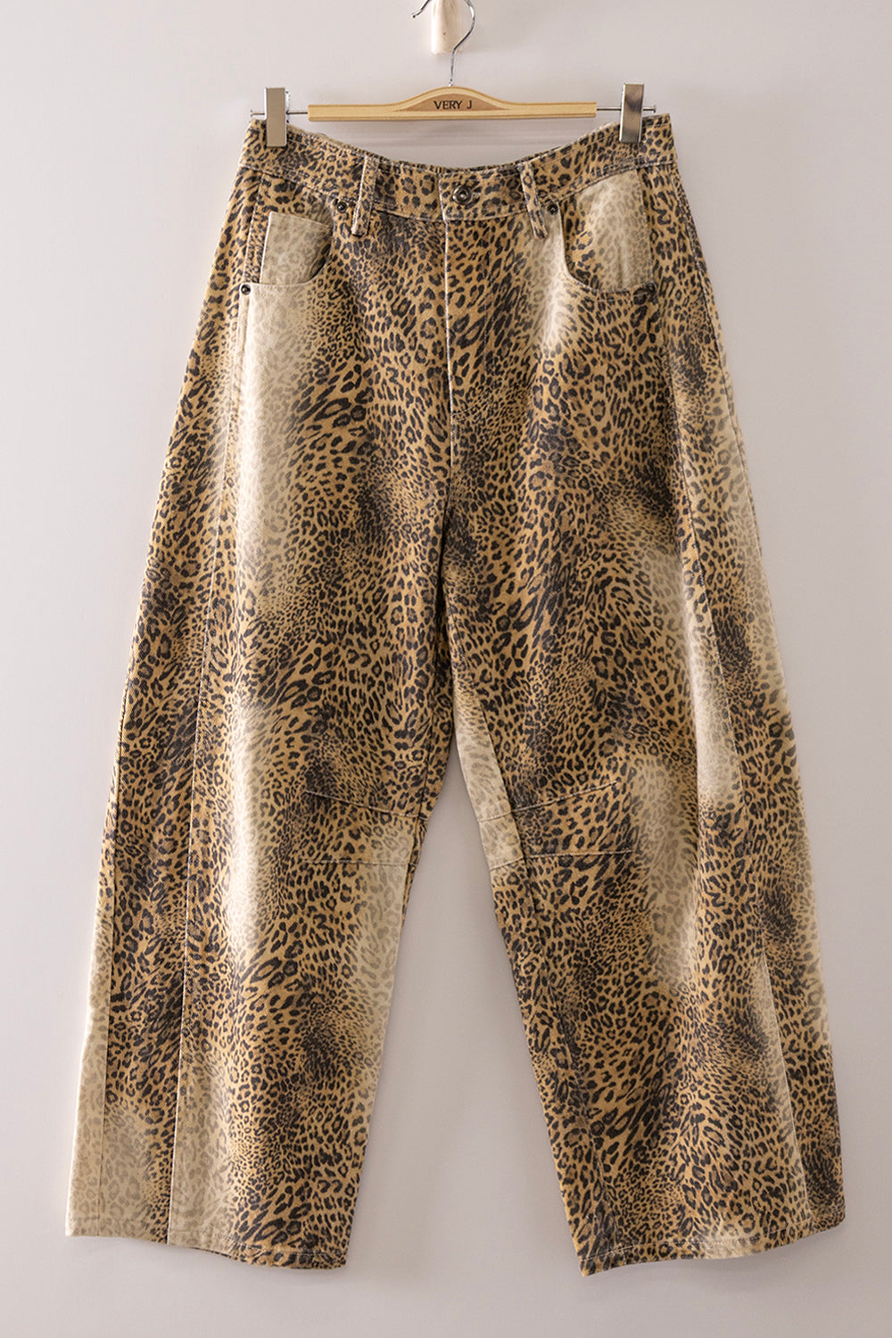Wild Thing Leopard Barrel Pants