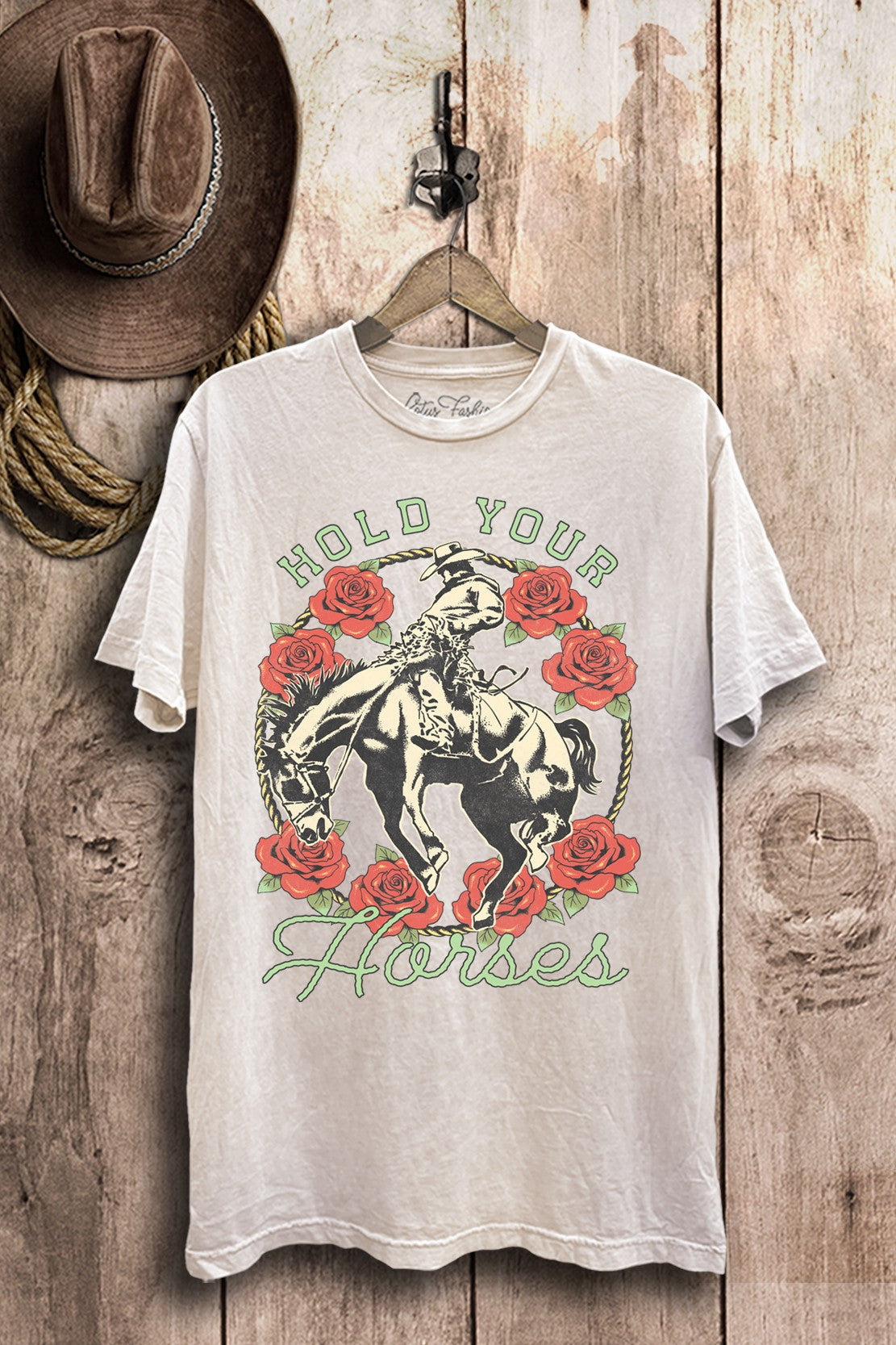 Off White Hold Your Horses Graphic Tee