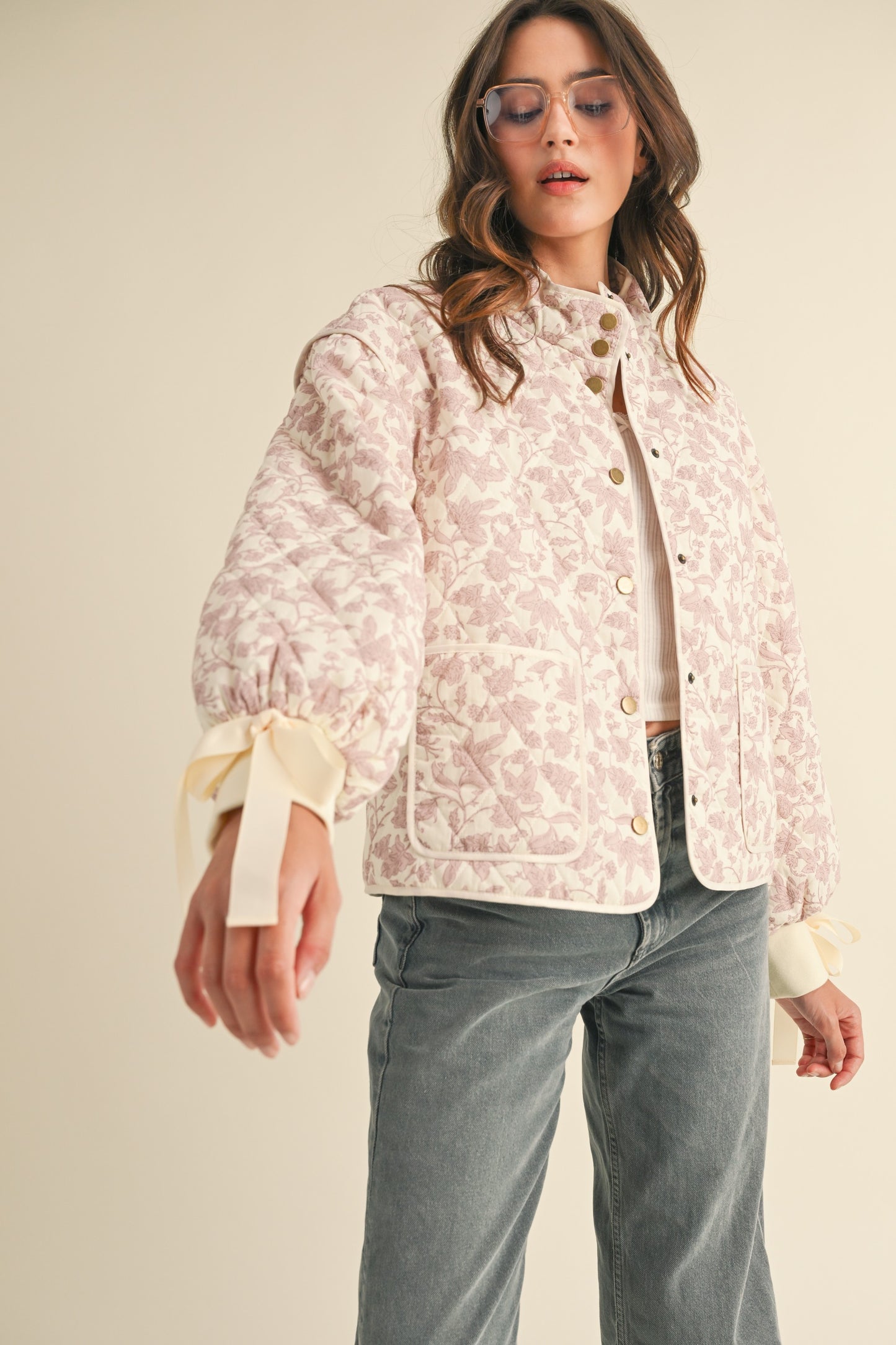 Petal Path Quilted Jacket
