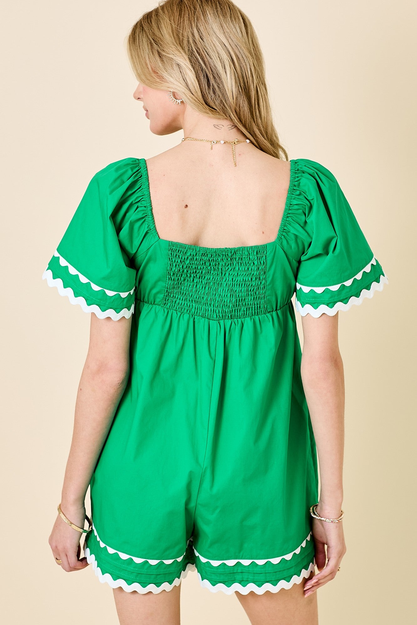 Lucky Charm Ric Rac Romper