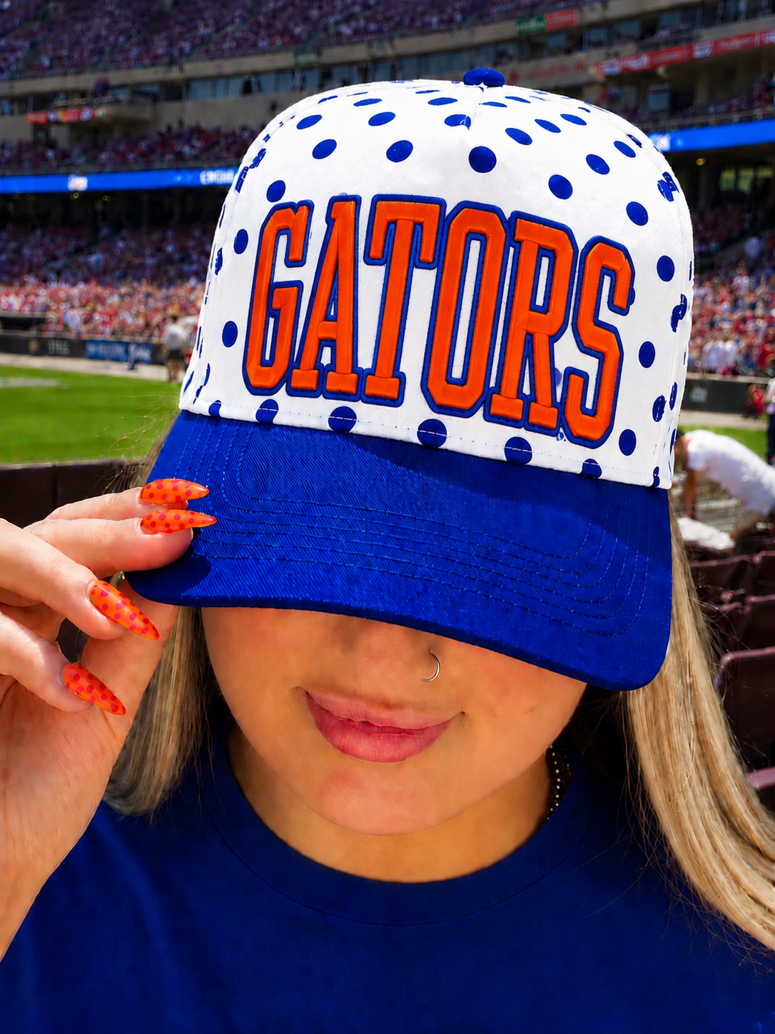 PREORDER Gators Polka Dot Hat (arrives mid October)