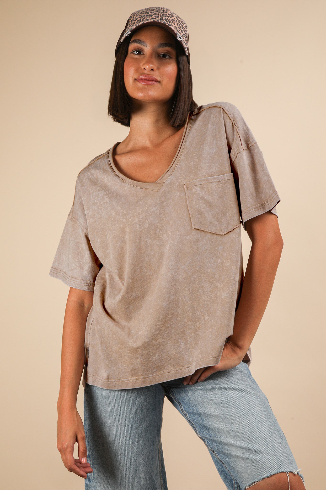 Barely Basic Taupe Top