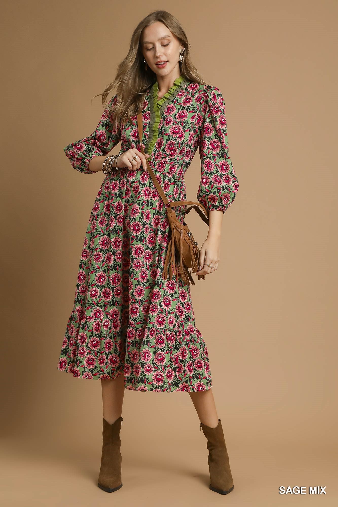 Enchanted Bloom Midi Dress