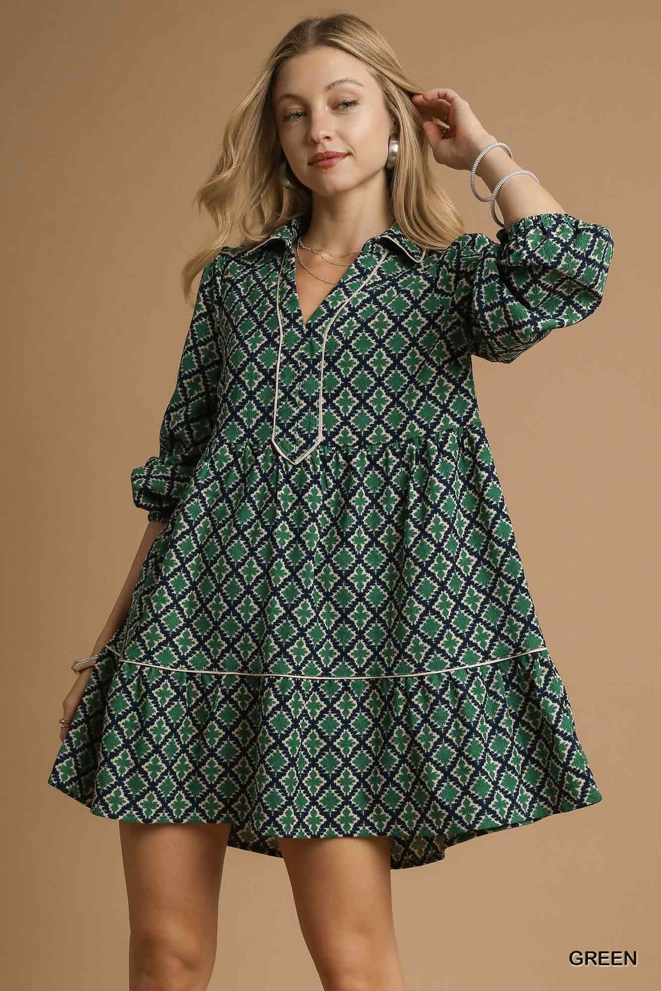 Emerald/Navy Enchantment Dress