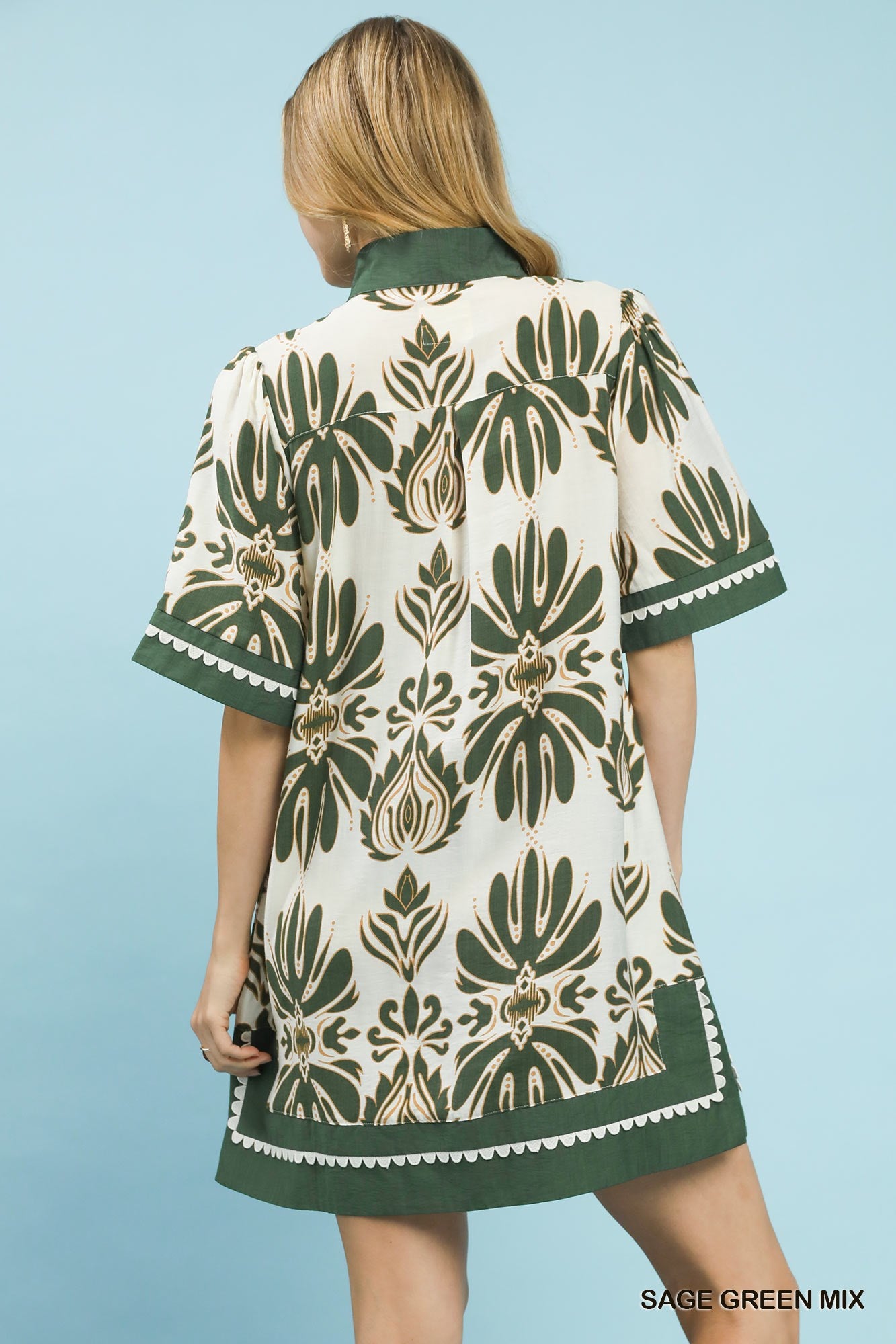 Generations Border Printed Dress
