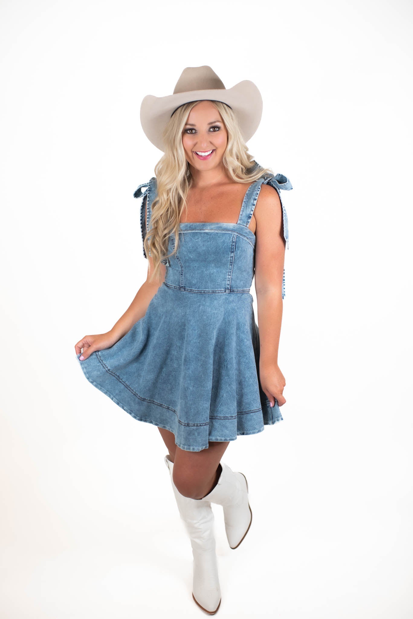 Only The Best Washed Denim Dress