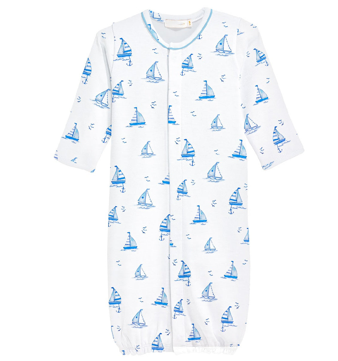 Sail Boat Gown W/Pipping
