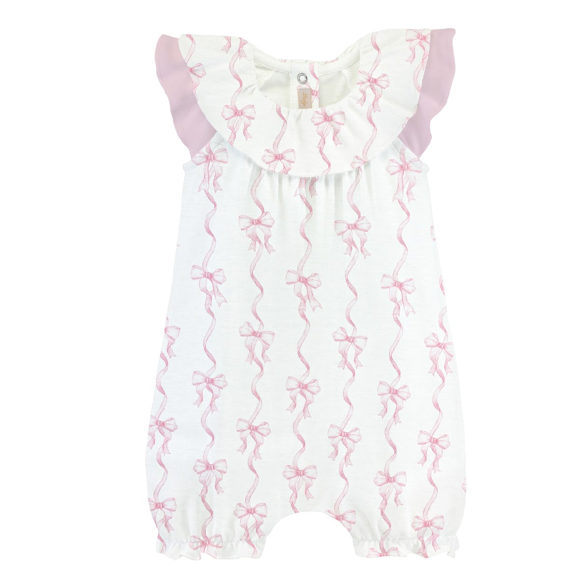 Coquette Bows Romper W/Ruffles