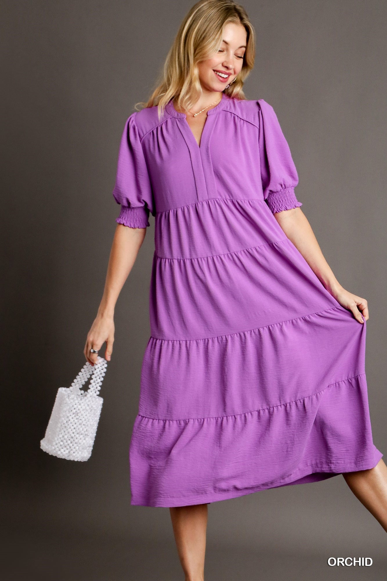Lavender Midi Dress