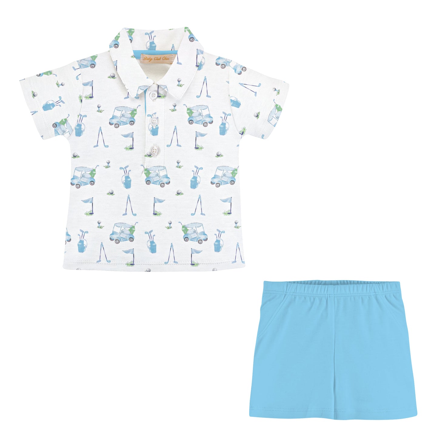 Golf Collared Tee/Shorts Set