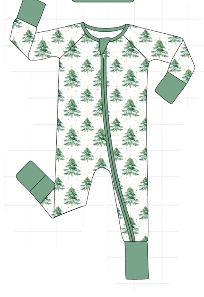 Bamboo Christmas Tree Onesie
