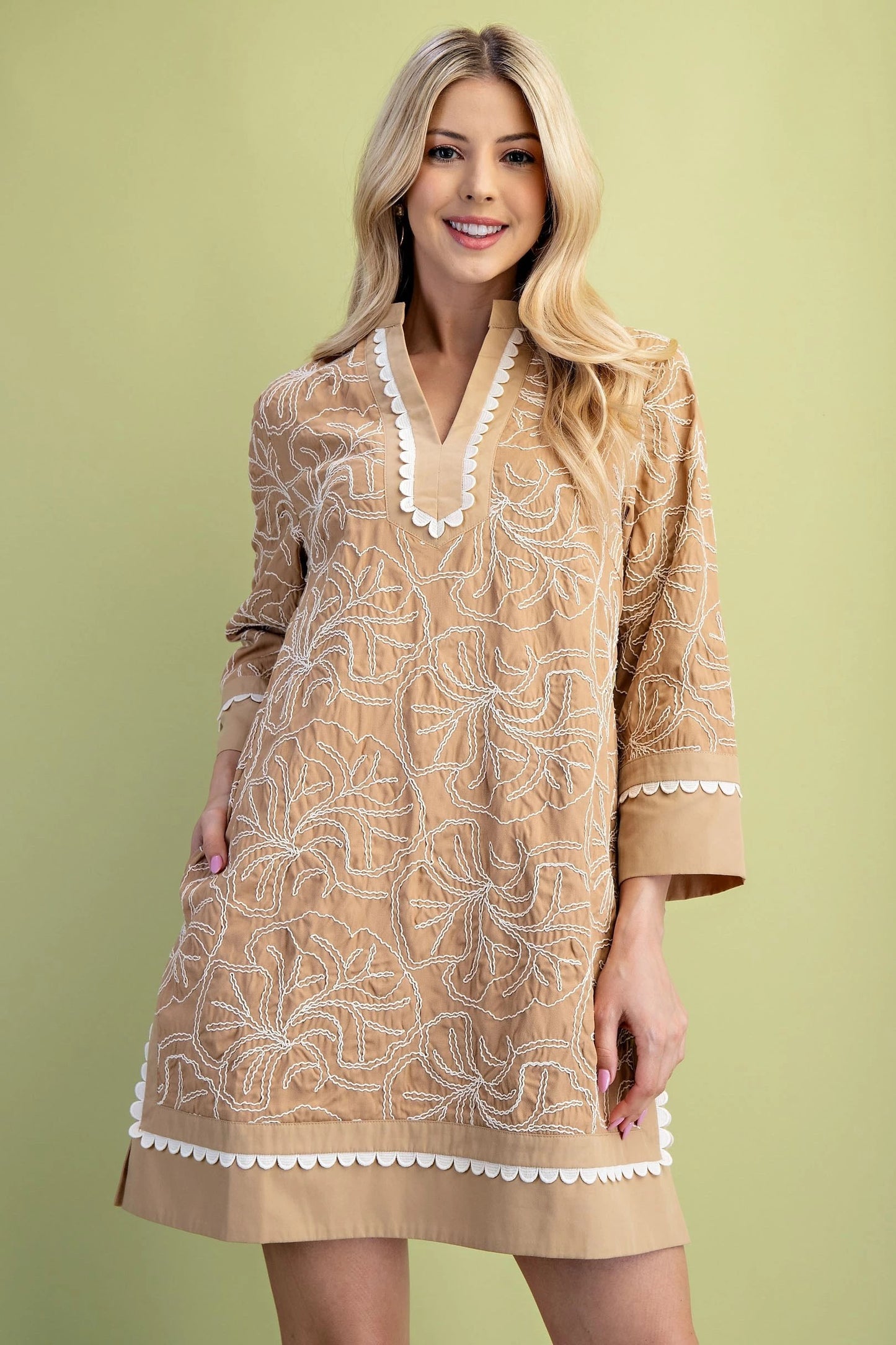 The Amber Grace Embroidered Dress