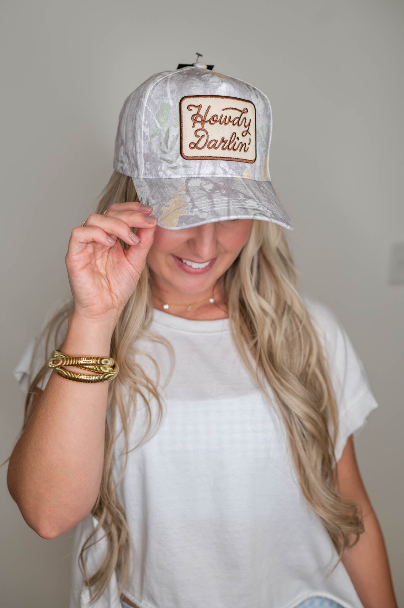 Beige Camo Howdy Darlin' Hat