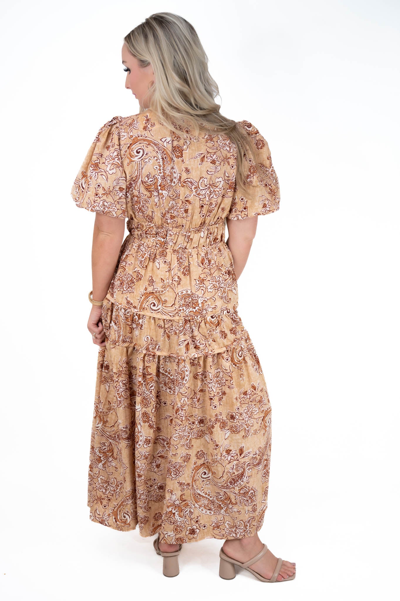Autumn Muse Floral Midi Dress