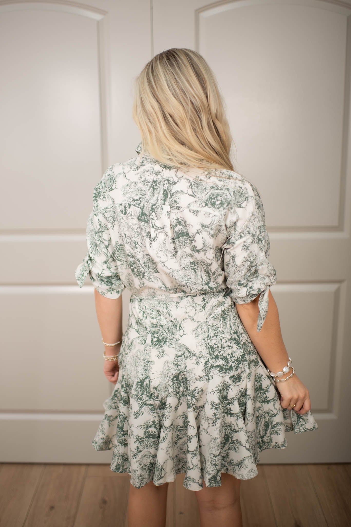 Garden Toile Olive Dress