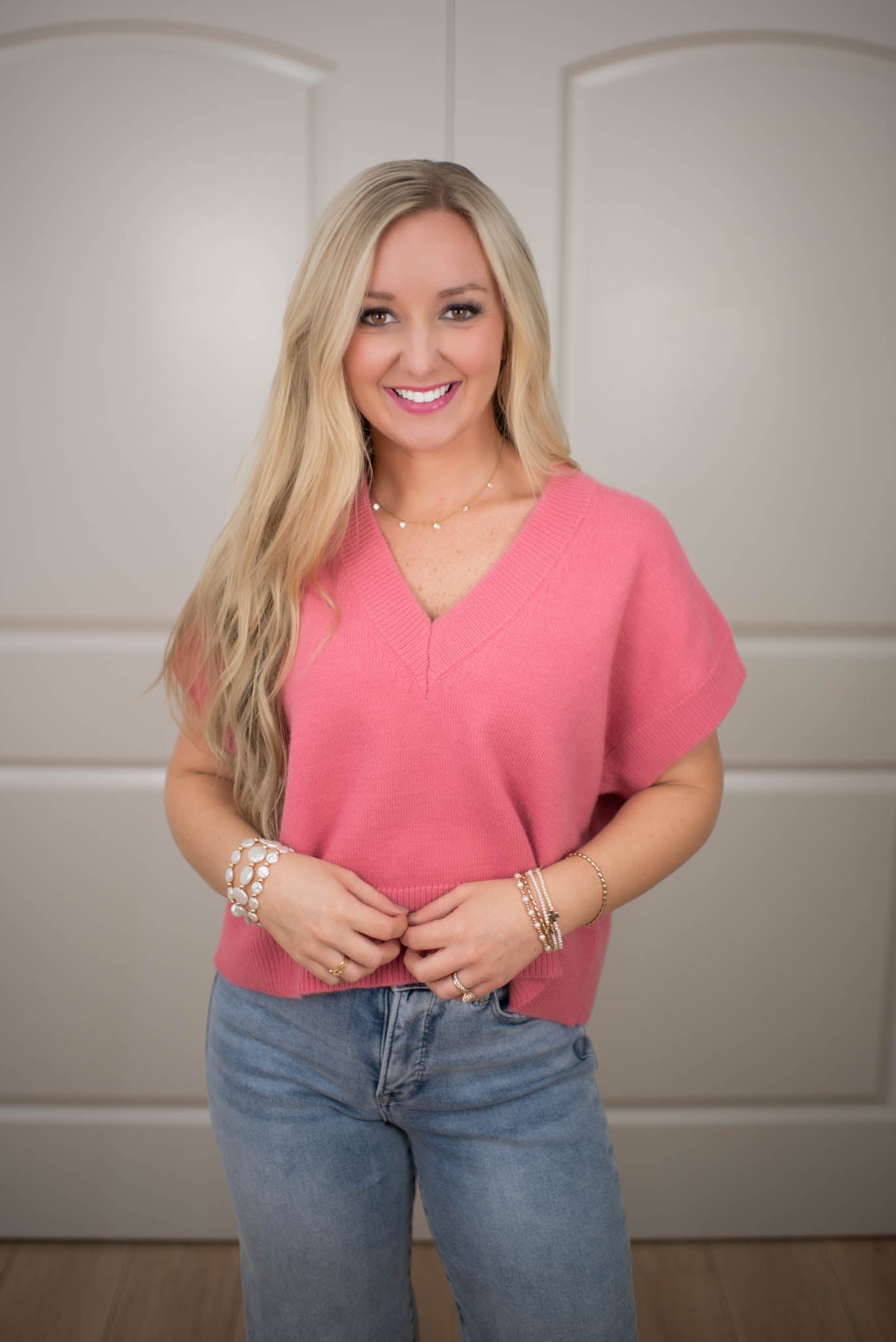 Pink Pop Sweater Vest