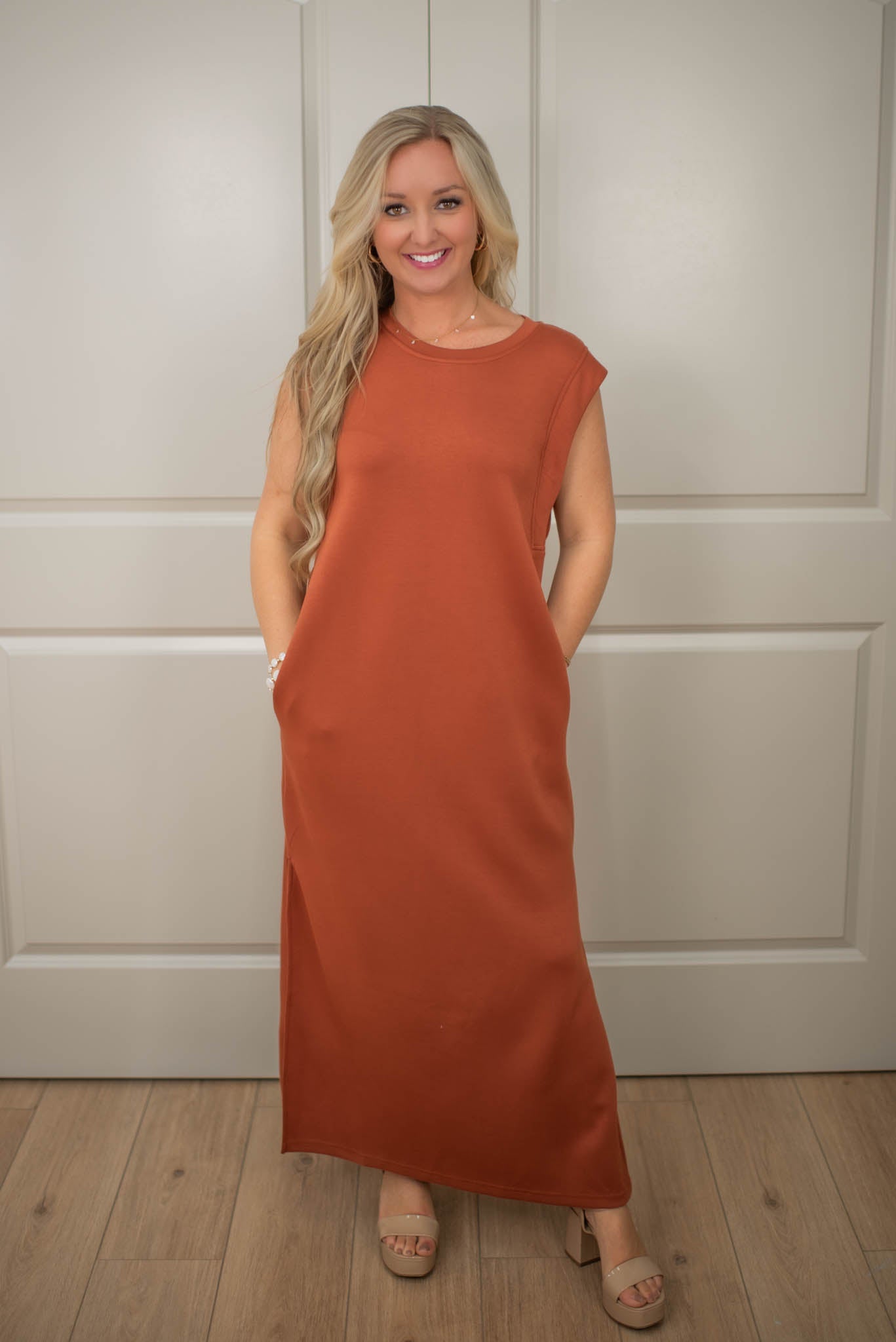 Autumn Glow Midi Dress