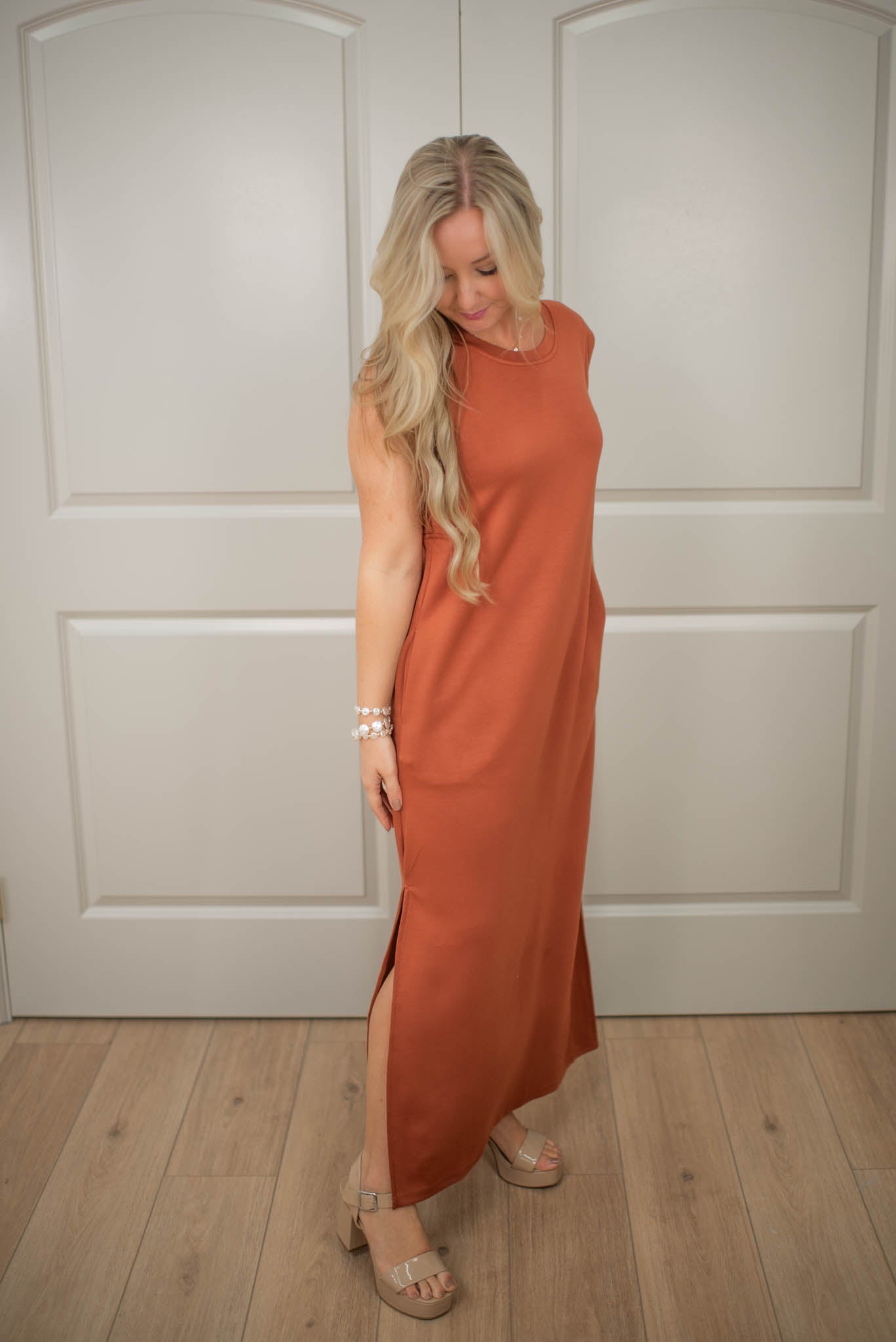 Autumn Glow Midi Dress