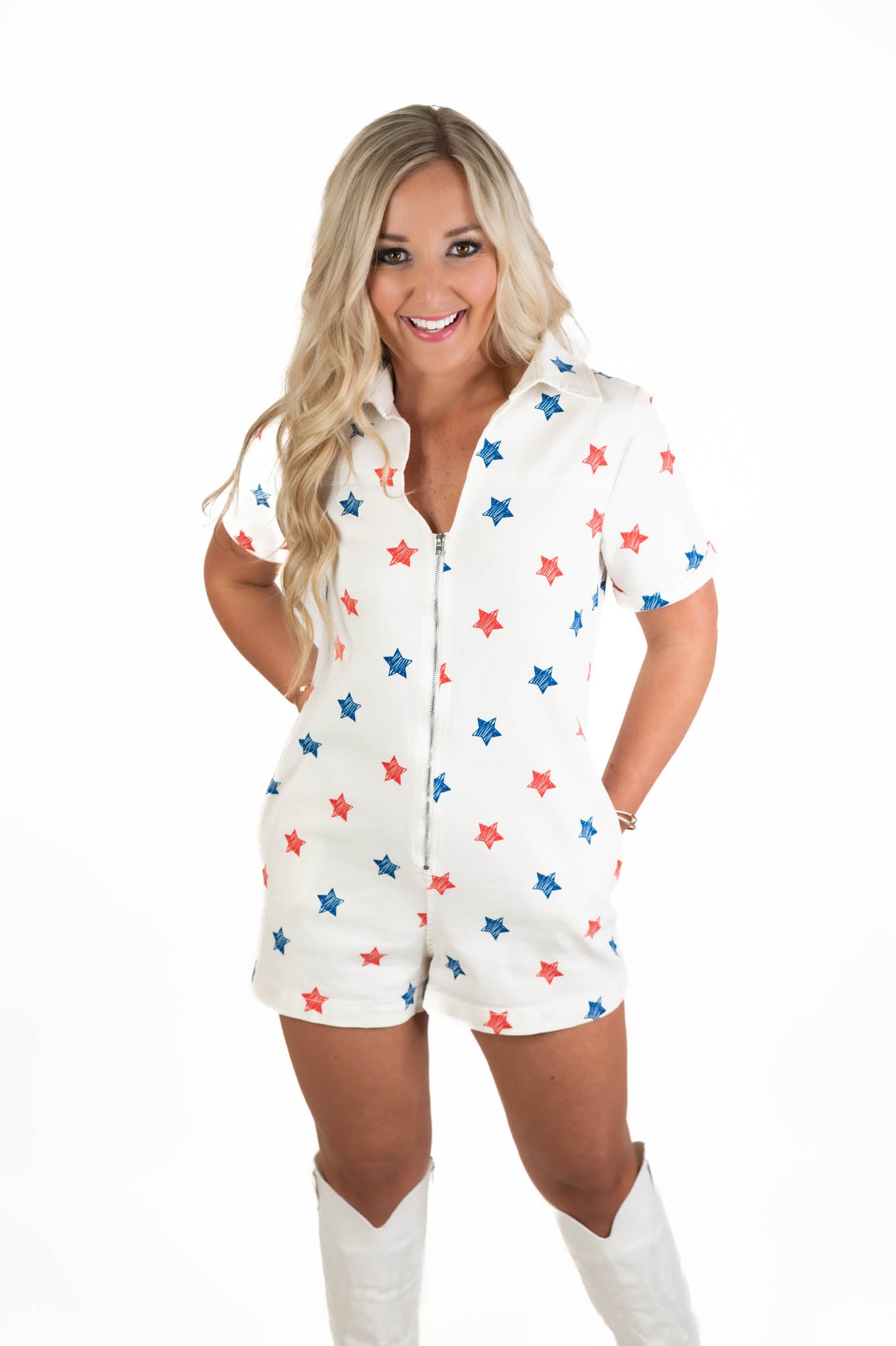 Star Spangled Babe Romper