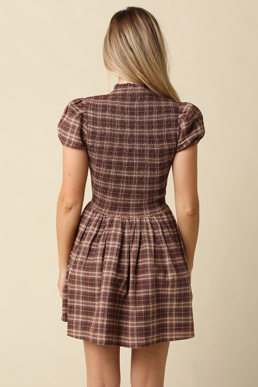 Harvest Darling Plaid Dress