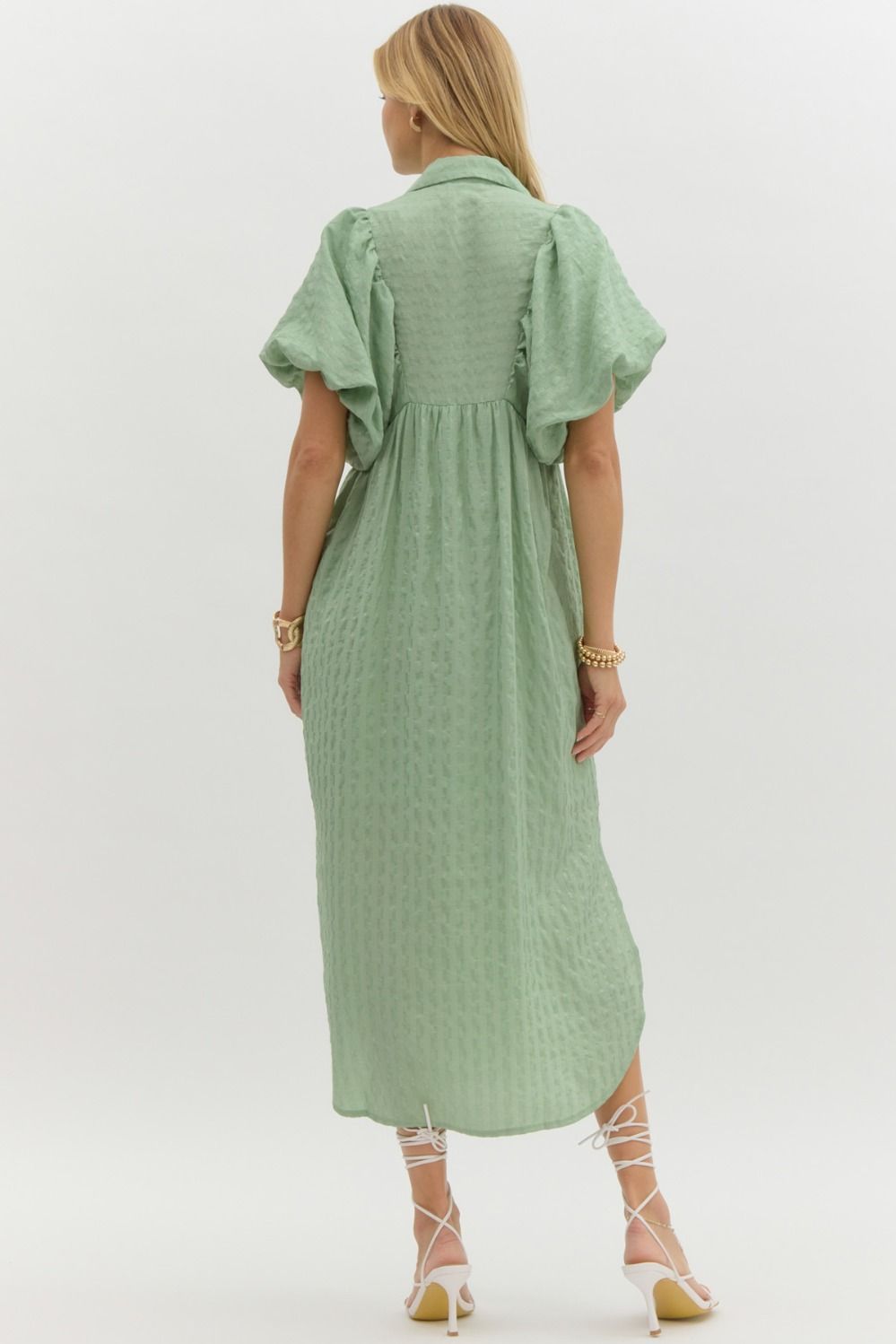Sage Serenity Midi Dress