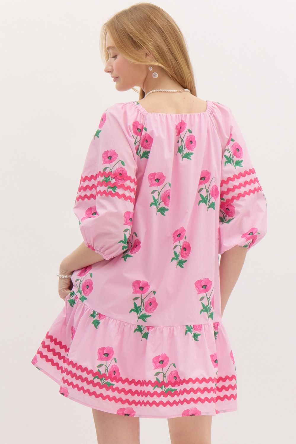 Petal Pink Floral Dress