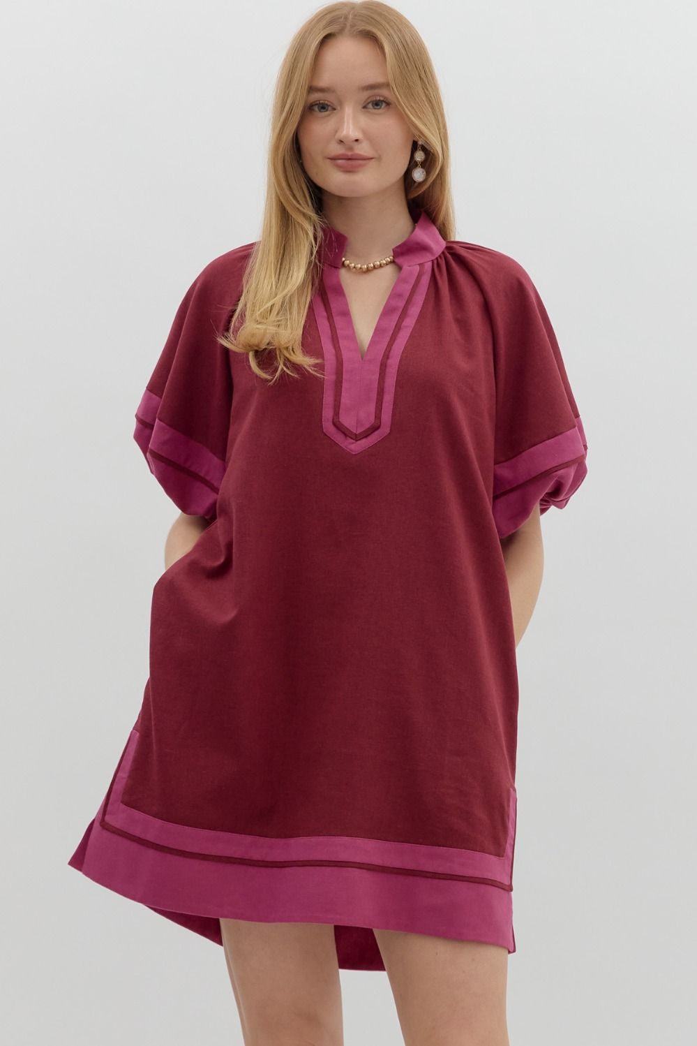 Cherry Wine Charm Mini Dress