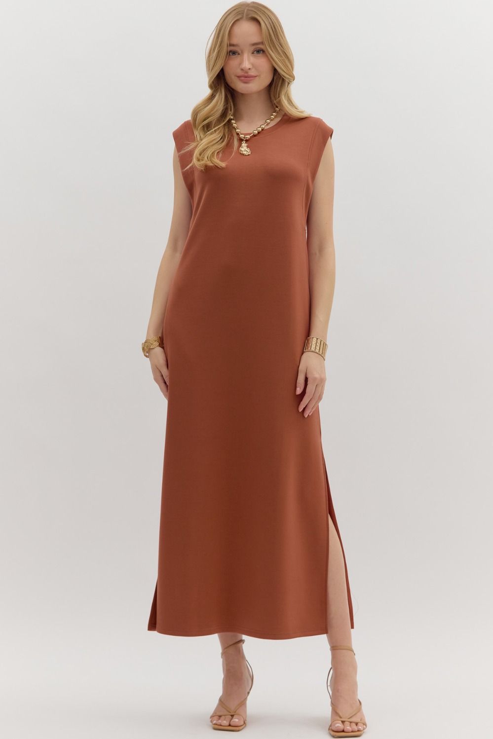 Autumn Glow Midi Dress