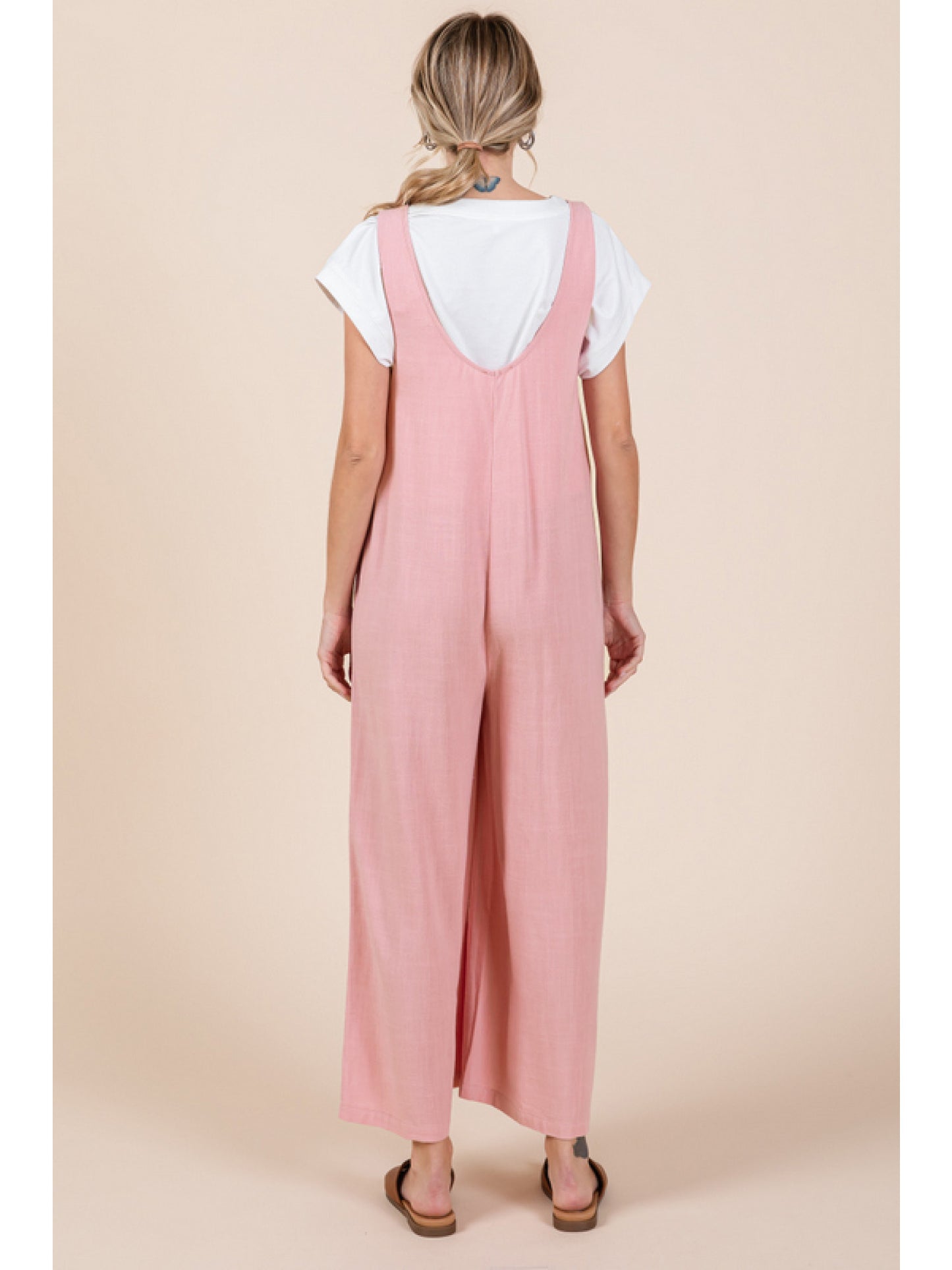 One & Done Pink Jumpsuit