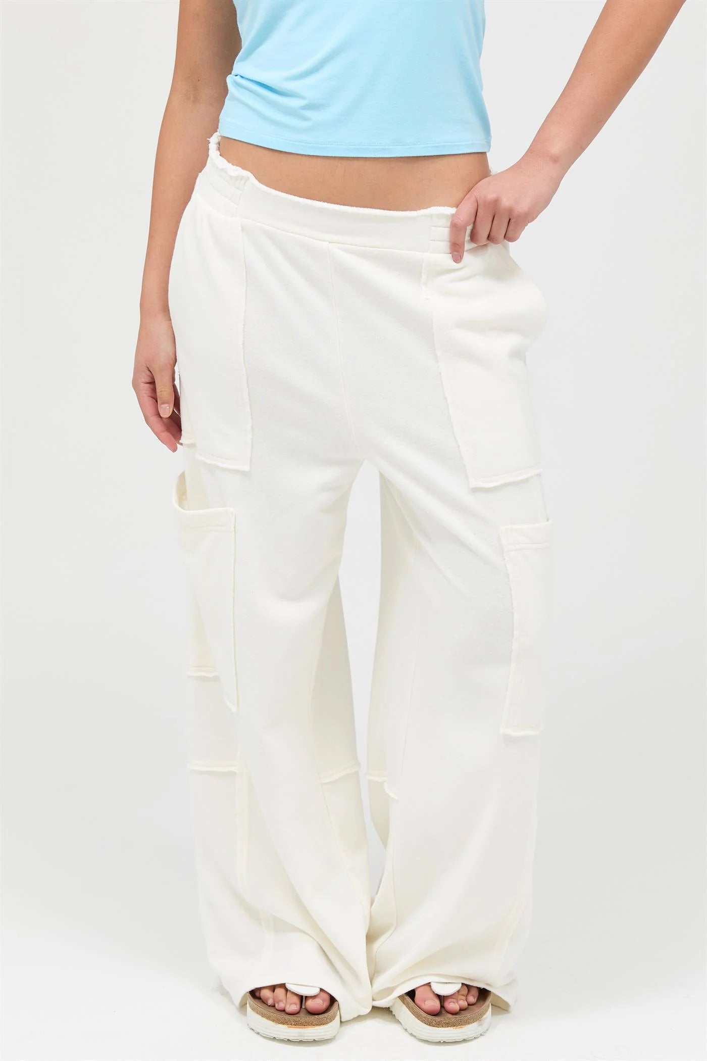 Comfort Cream Cargo Pants
