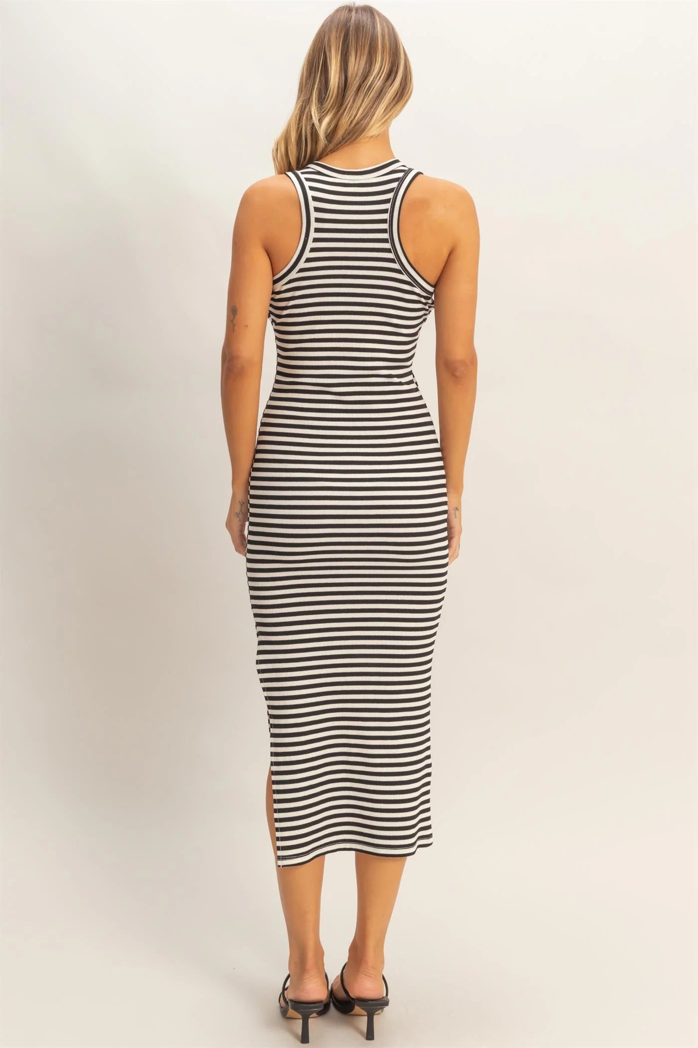 Bump & Beyond Striped Midi Dress