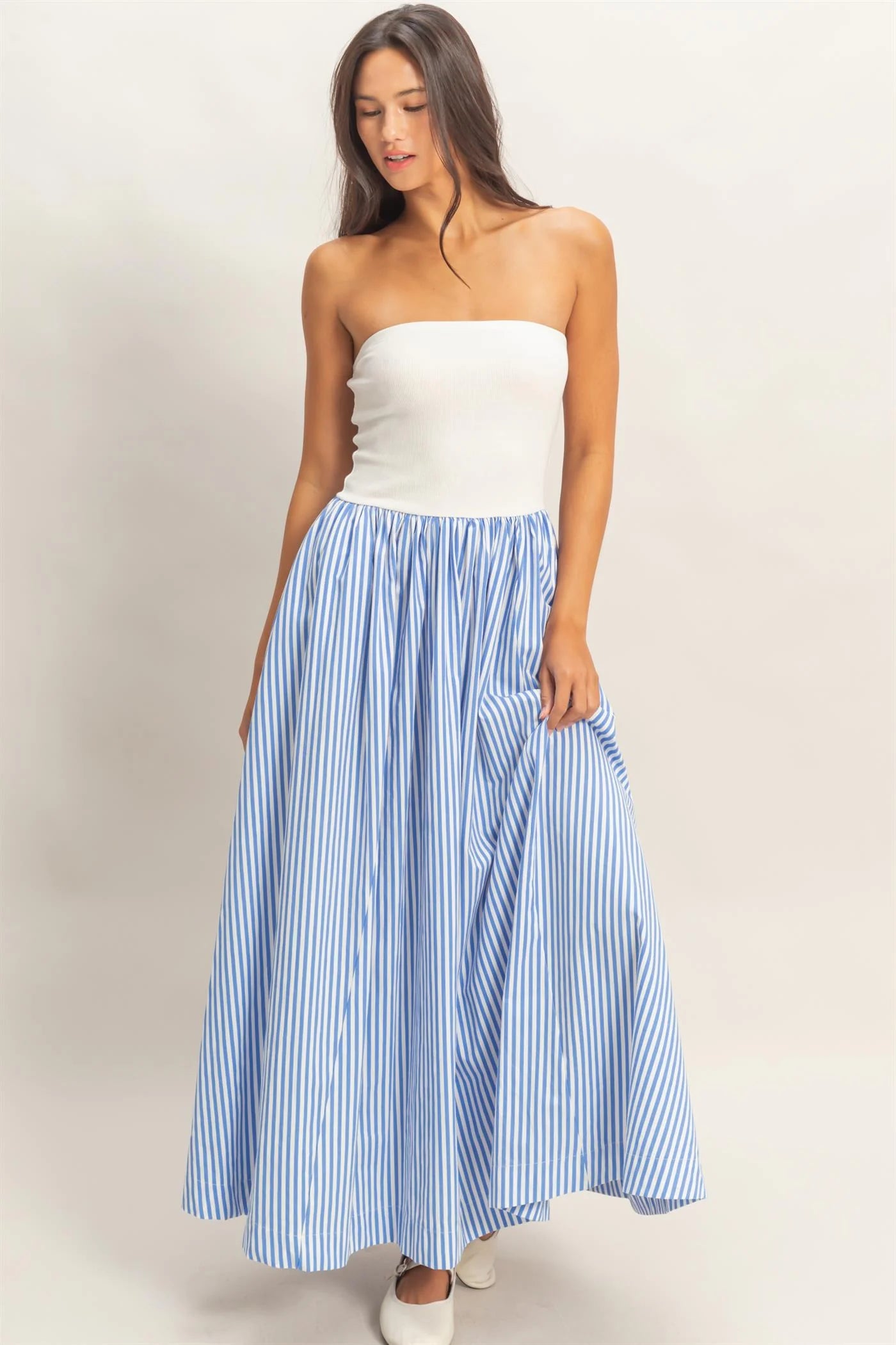 Coastal Stripe Tube Maxi