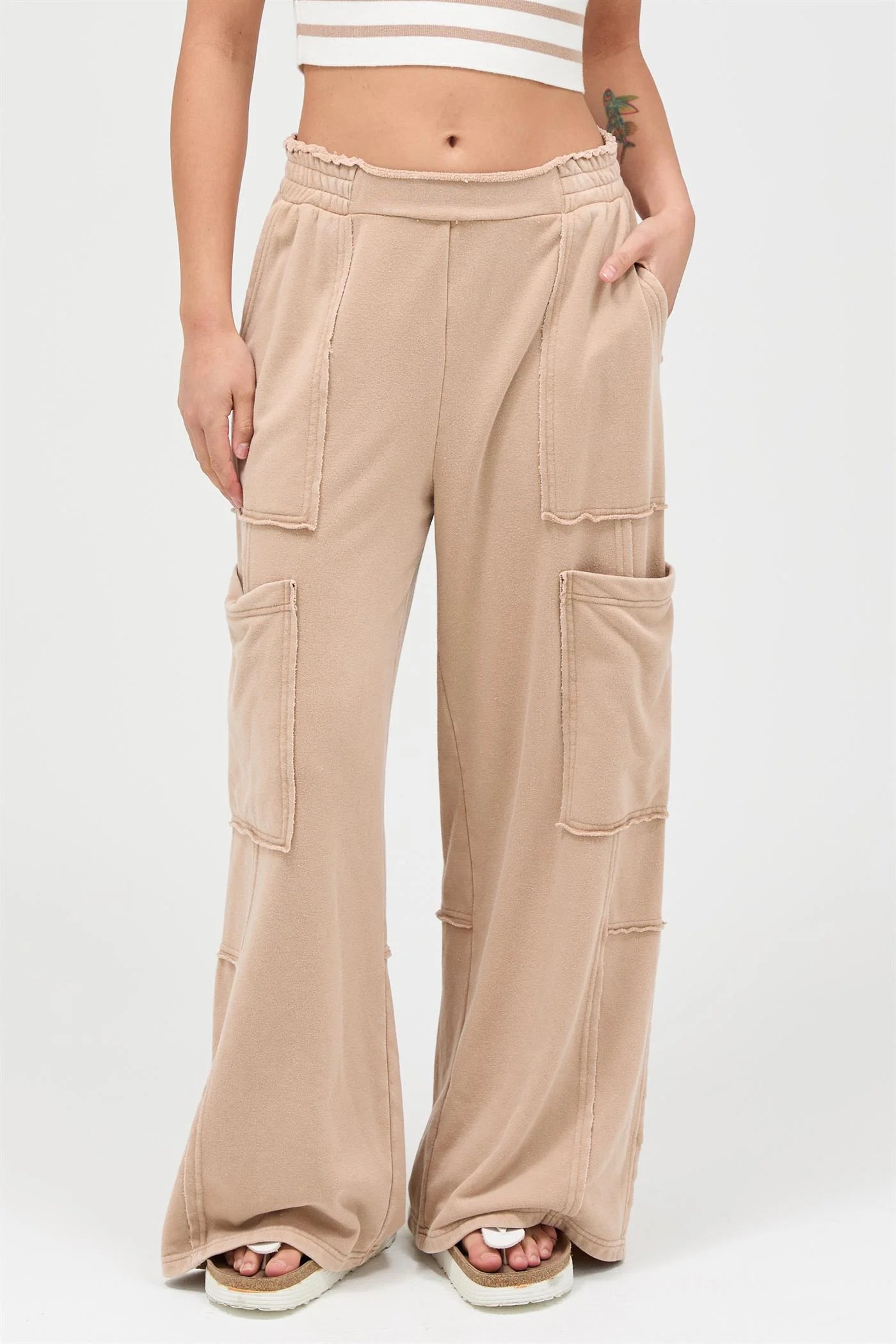 Comfort Taupe Cargo Pants