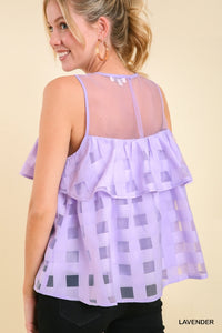Lavender Tiered Top