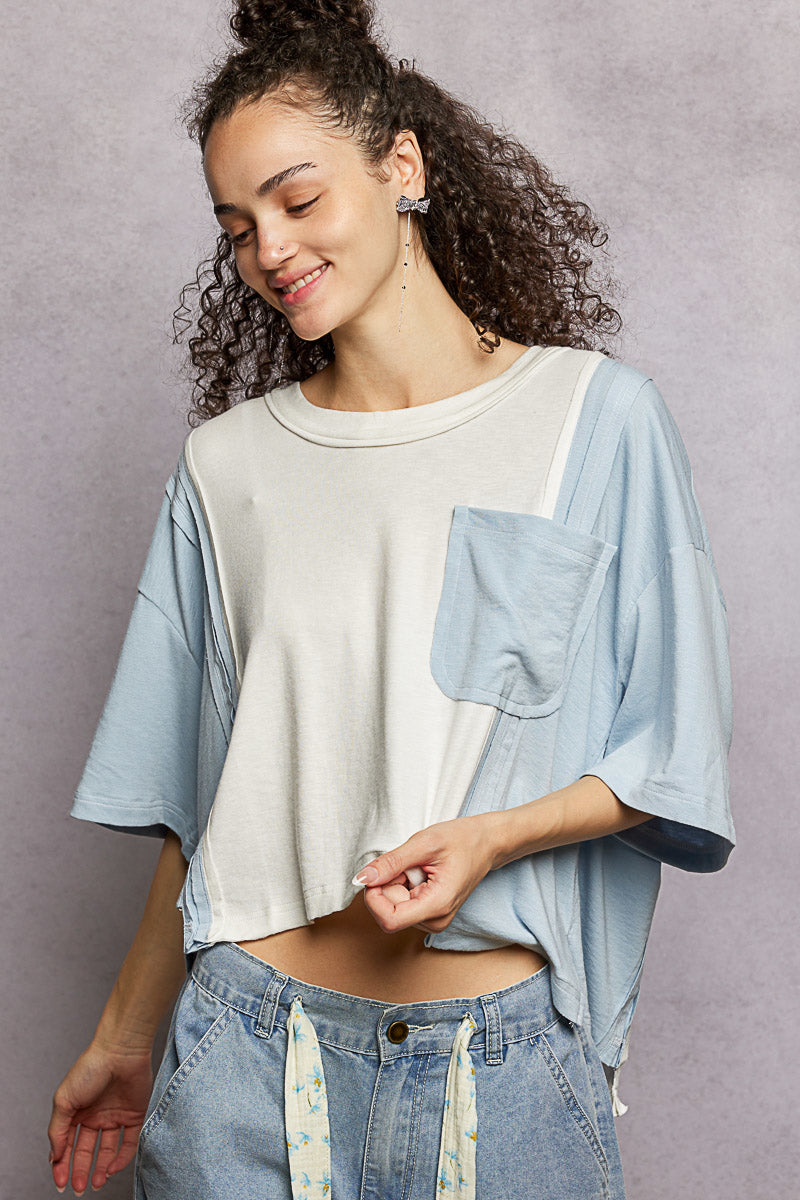 Easy Breeze Oversized Pocket Tee