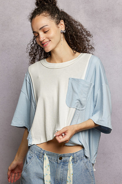 Easy Breeze Oversized Pocket Tee