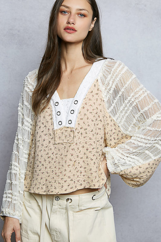 Cottage Lane Floral Top