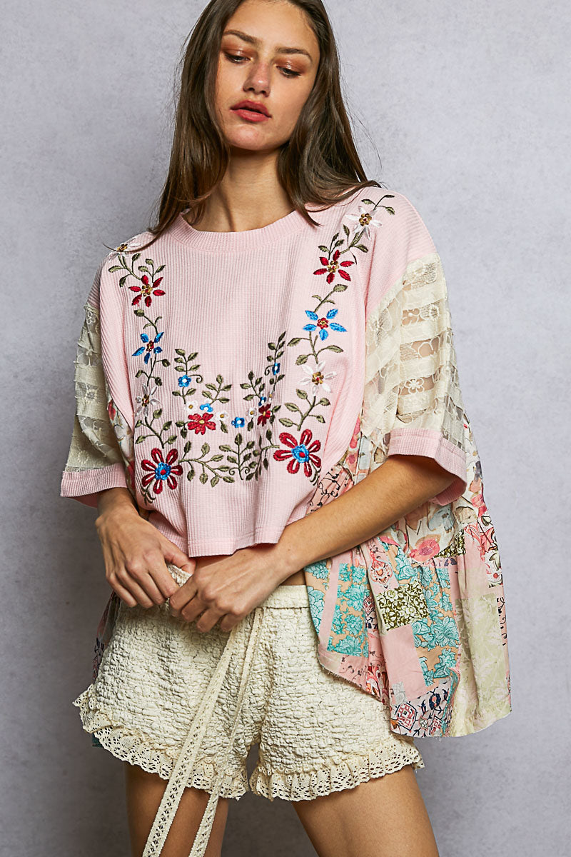 Meadow Thread Floral Top