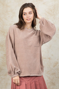 Mocha Textured Top