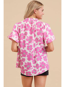 In Love With Me Pink Floral Top