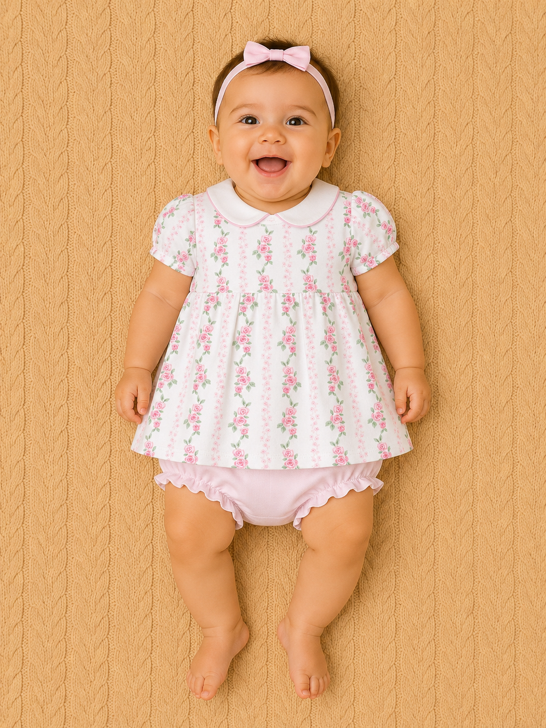 Rose Dress W/Collar