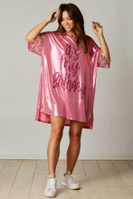Pink Birthday Queen Satin Dress