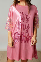 Pink Birthday Queen Satin Dress