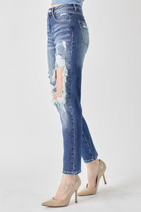 High Rise Straight Jeans