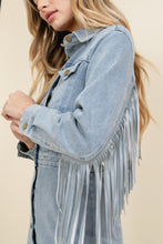 Denim Fringe Dress