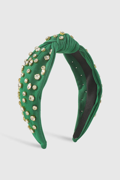 Green Rhinestone Headband