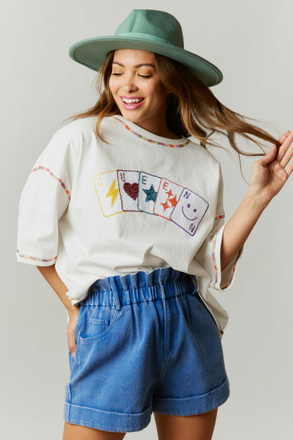 Royal Blue Paper Bag Shorts