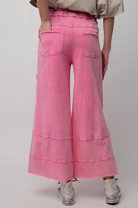 Pink Cargo Flowy Pants